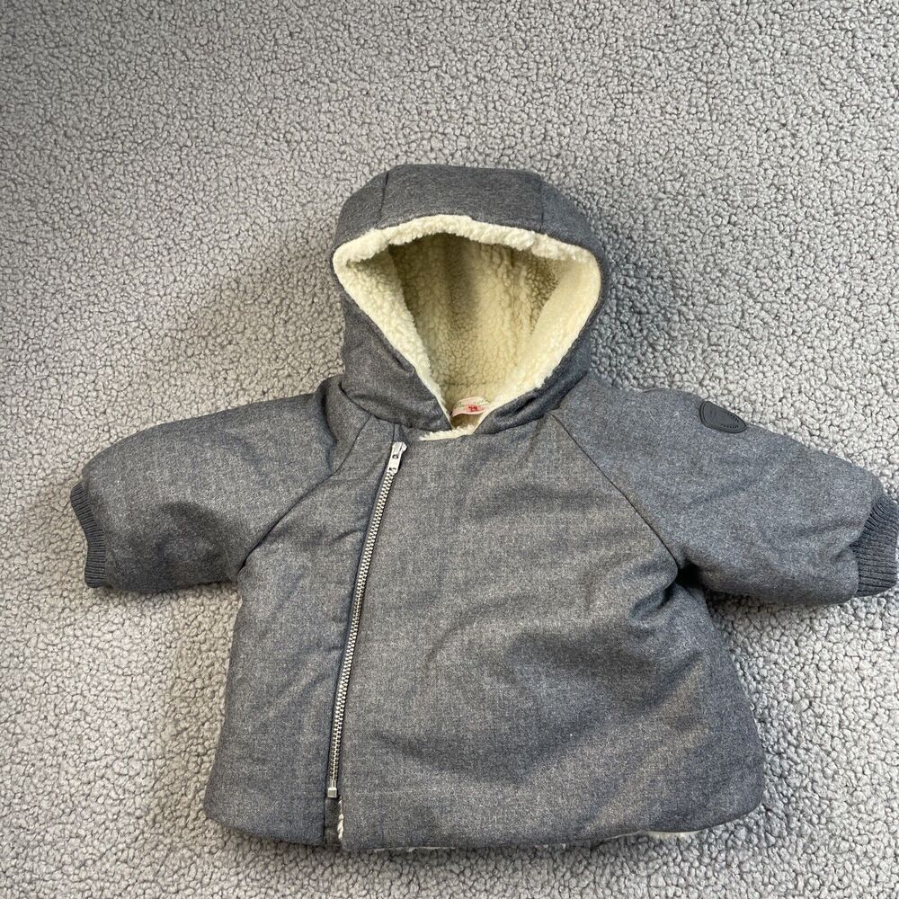 Bonpoint Gray Hooded Jacket